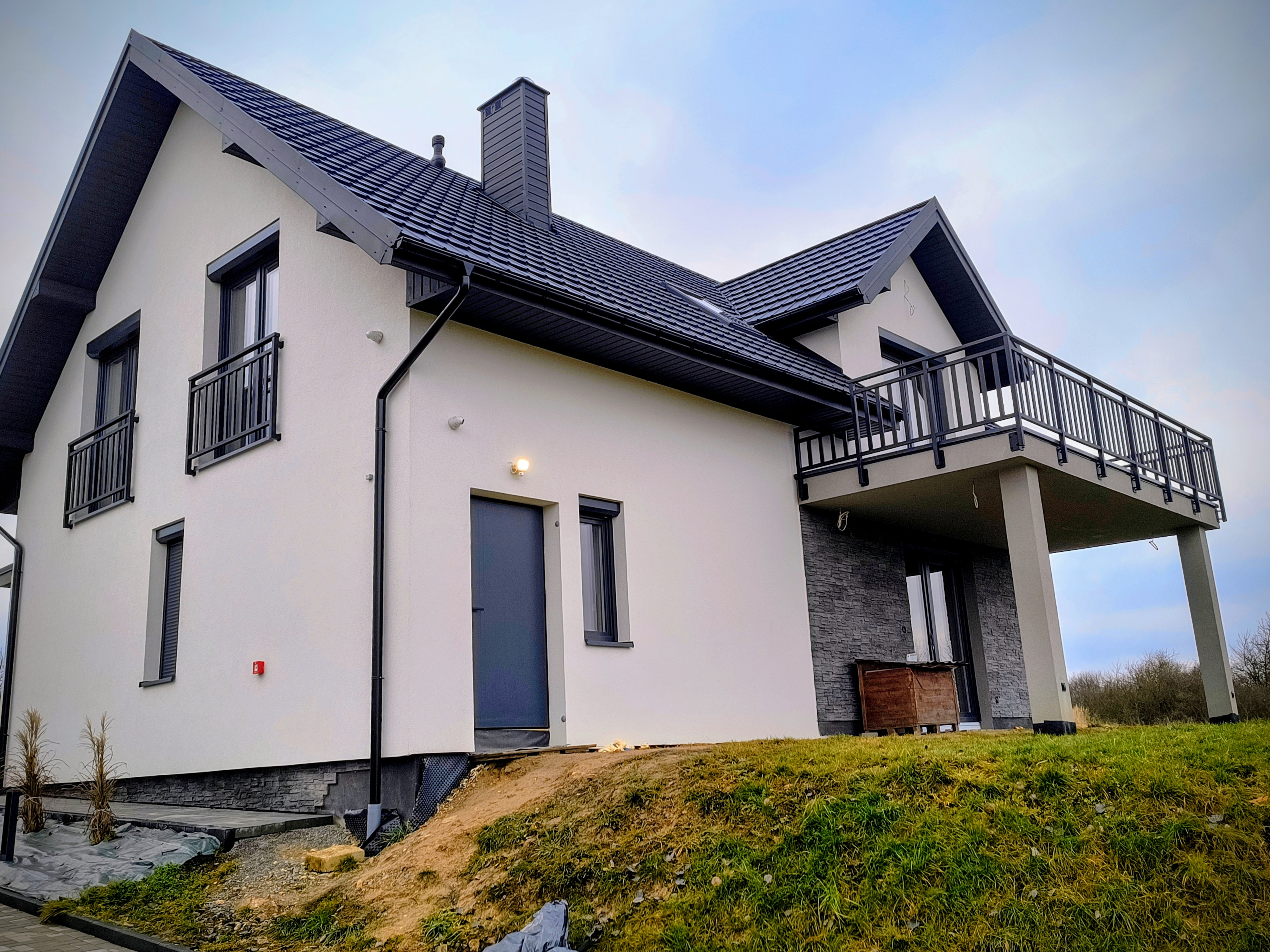 Balustrada stalowo-aluminiowa